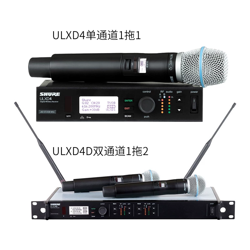 Shure/ беспроводной цифровой микрофон ULXD24/SM58 Beta58A 14D один зажим 4 4Q микрофон