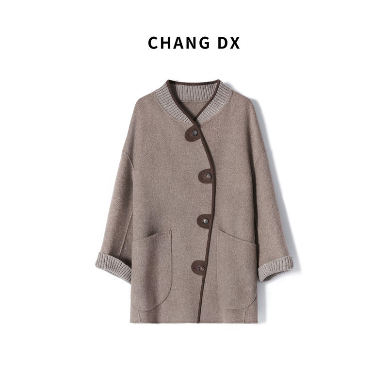 Changdx Yak Wool Oversized Coat Mid-Length Jacket 175