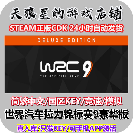 STEAM/WRC9 Deluxe Edition/National Key/Chinese