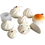 Геометрическая трехмерная силиконовая форма, акриловая искусственная еда, мусс, свеча