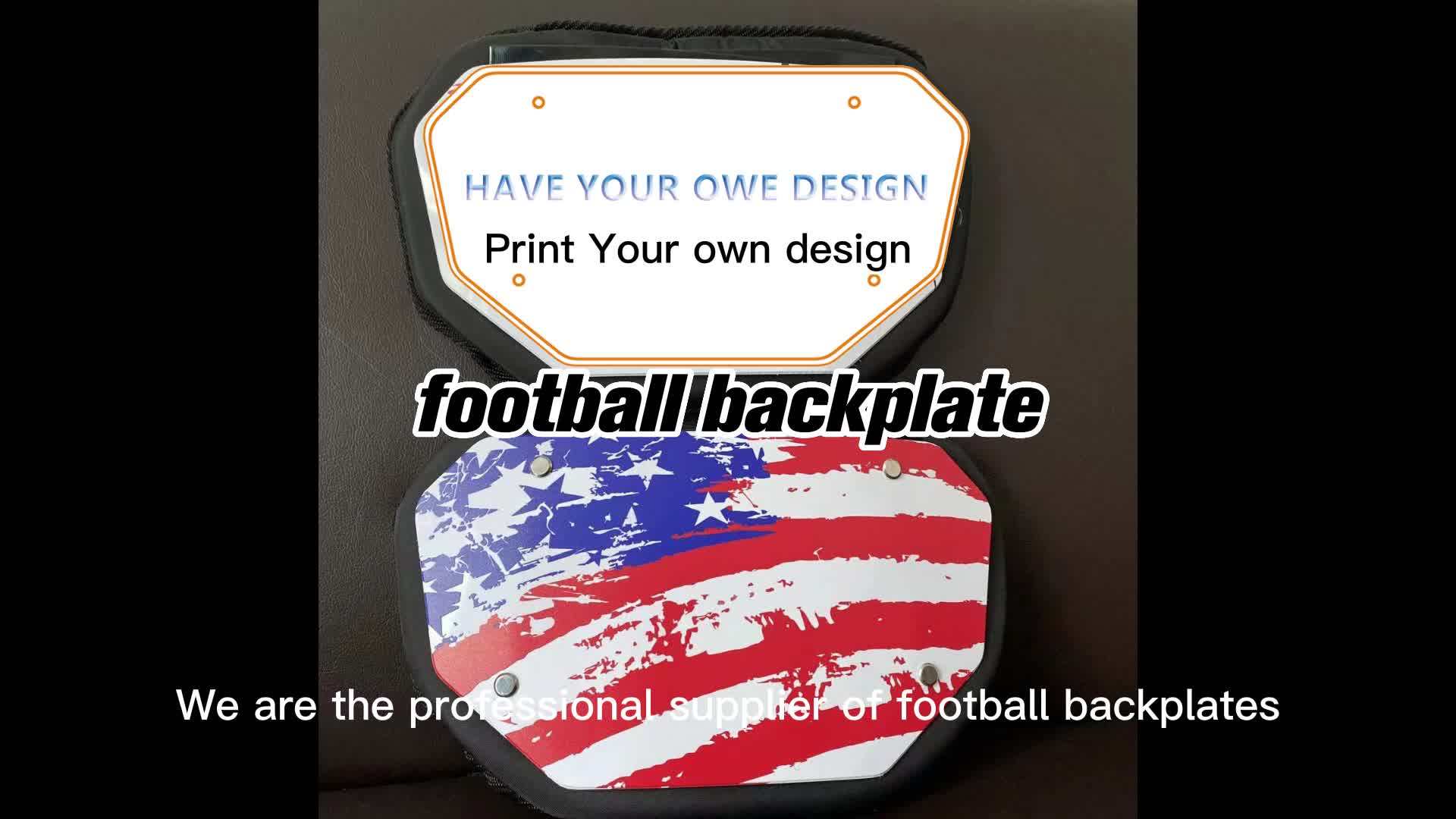 2023 Custom Football Back Pads Backplate Back Protectors Accessories