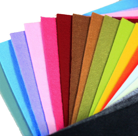 3mm thickened non-woven fabric, environmentally friendly large sheet of colored felt material, kindergarten handmade non-woven fabric, factory direct sales