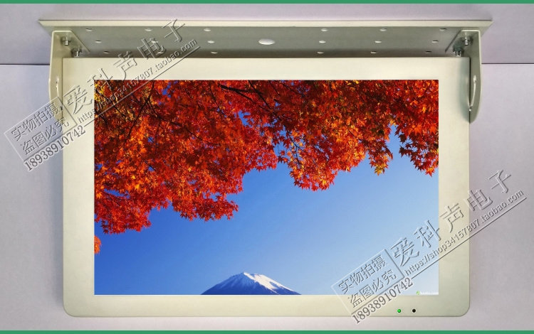 Bus ceiling 19 inch car LCD display USB Android mobile phone projection car TV