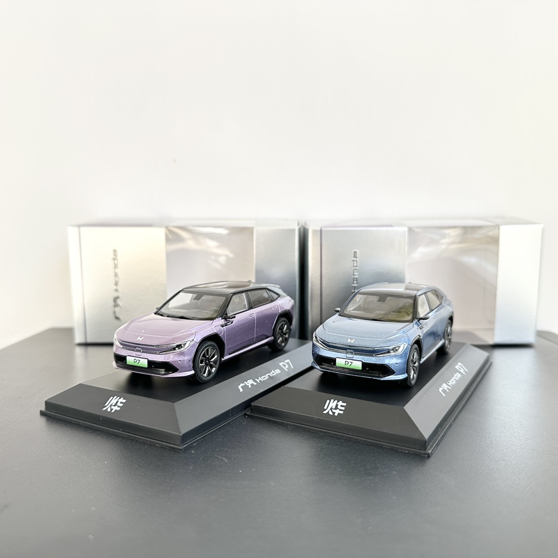 1:43 Guangqi Honda Honda Original Factory P7 Car Model 2025 New Energy Ev Alloy Car Model