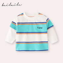 Bella Le baby clothes girls long-sleeved T-shirt summer clothes 0-1 years old 3 boys baby bottoming shirts cotton top clothes summer clothes