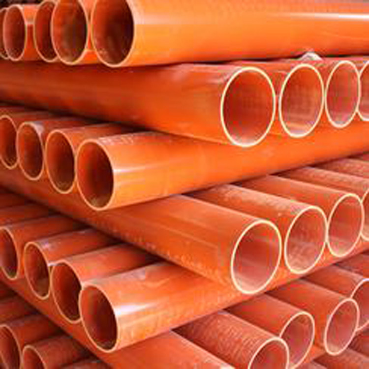 Chongqing yard factory direct PVC power pipe red mud pipe 50-200 cable protection casing