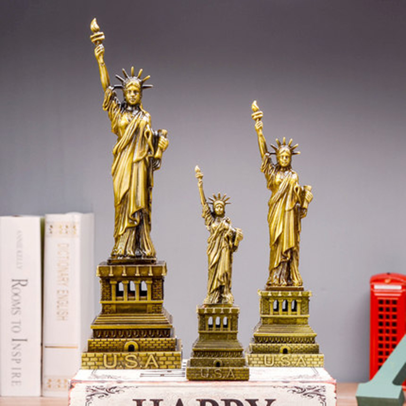 Creative Name Building Construction Swing Piece Free Lady Statue Swing Piece Home Living Room Bedroom Wedding Gift Furnishing Gift-Taobao