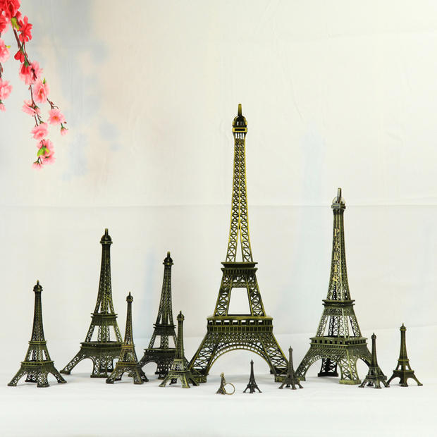 Paris Eiffel Tower tower model metal ornaments decoration photography props gift model17