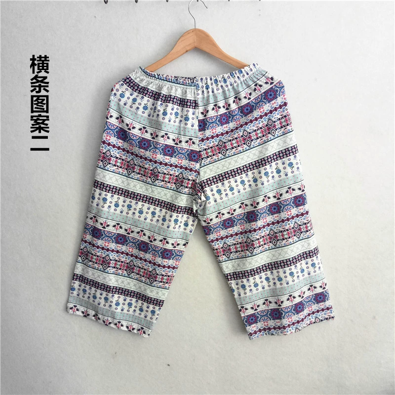 Mới mùa hè nữ cotton mỏng phần bảy điểm quần ngủ cotton nhà quần lỏng nhà quần short thể thao