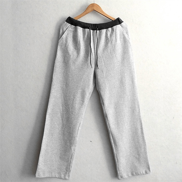 Quần pyjama ấm áp dệt kim cotton mùa thu và mùa đông cộng với nhung dày rộng kích thước lớn nam và nữ cotton nhà quần thường quần bó sát quần đũi nữ