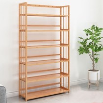 New bookshelf shelf simple floor solid wood bedroom living room bamboo small bookcase desktop storage students