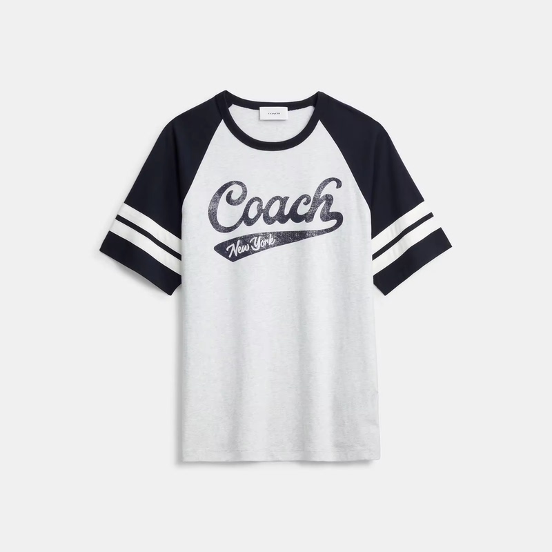 New Product Coach/Coach New Men's Cotton Sports Raglan Sleeve Crew Neck T-Shirt Cfl78 New Product Coach/Coach New Men's Cotton Sports Raglan Sleeve Crew Neck T-Shirt Cfl78