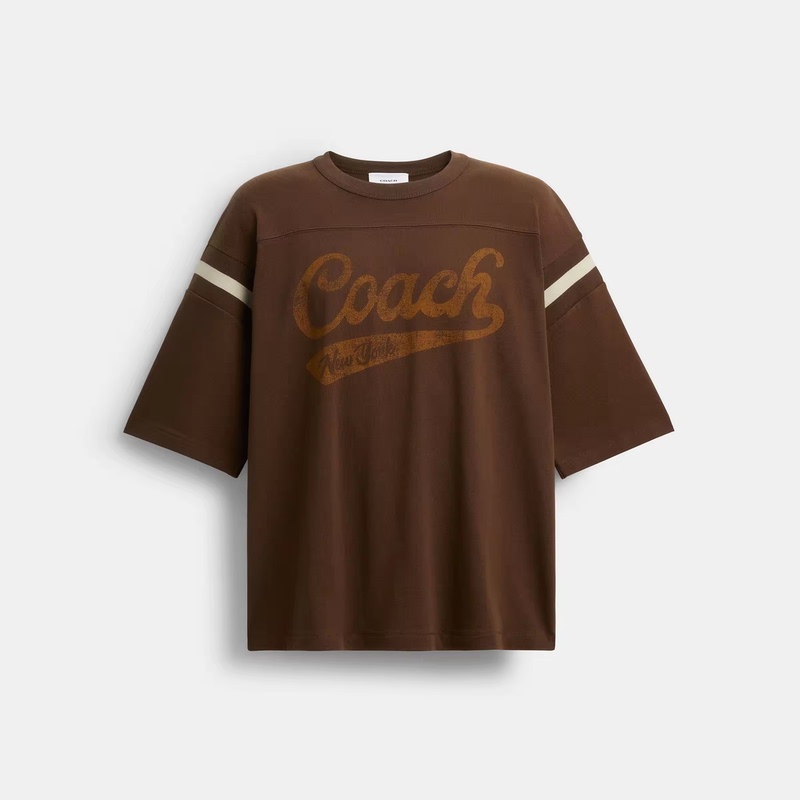 New Product Coach/Coach New Men's T-Shirt Cotton Sports Style Text Pattern Round Neck T-Shirt Cfl79 New Product Coach/Coach New Men's T-Shirt Cotton Sports Style Text Pattern Round Neck T-Shirt Cfl79