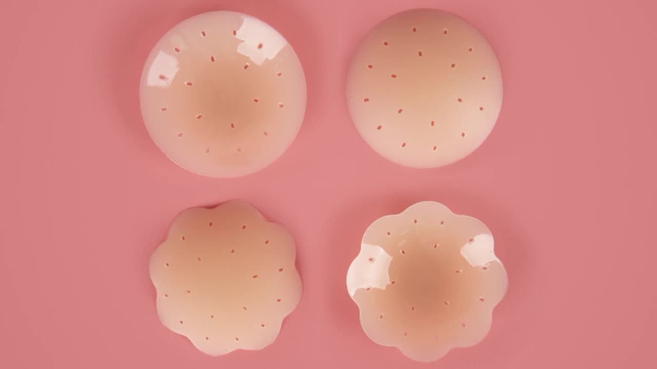 Xinke Nipple Cover With Piercing Washable Invisible Seamless Backless