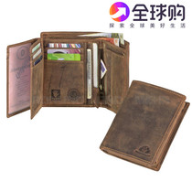 Original German GB Wallet leather men and women short money wallet bank card bag