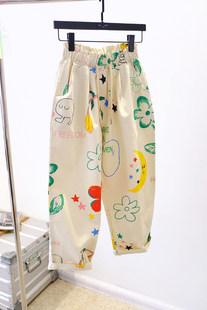 Сейчас в наличии южная корея восточные ворота мультики Иностранная фракция по возрасту пускай большой размер эластичные Широкая нога брюки женщина