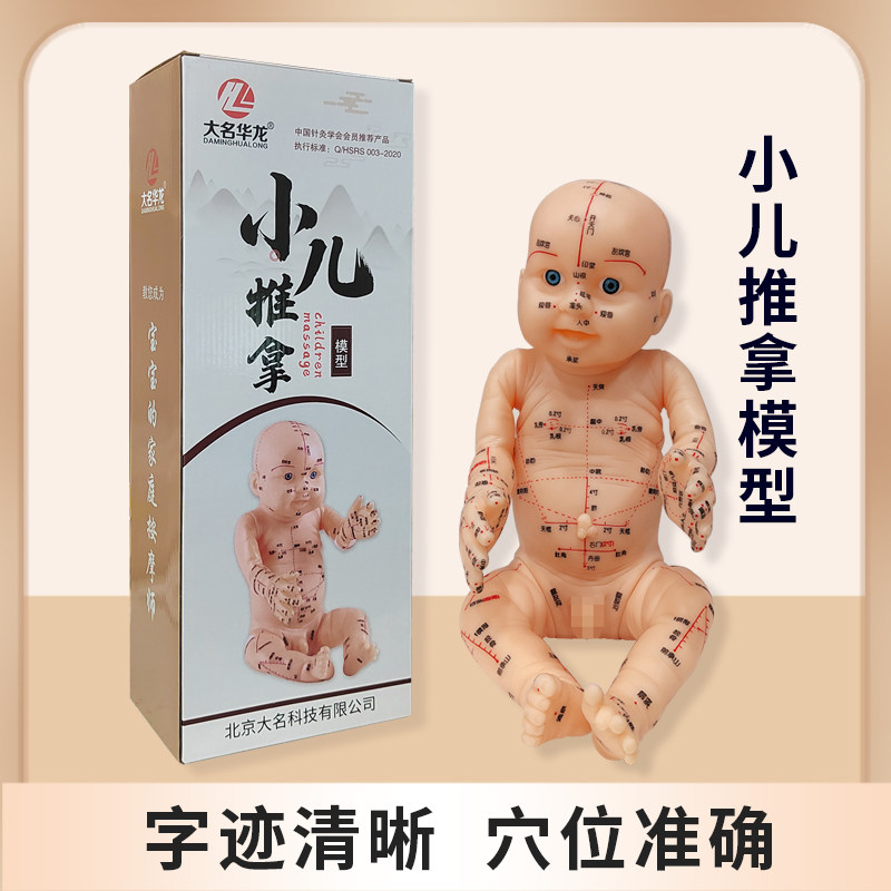 50厘米小儿推拿娃娃模型婴儿推拿按摩手宝宝推拿教学穴位图