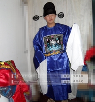 Ming-Qing County officials serve seven pints of sesame officials clothing county order to serve Chinese style wedding ceremony to serve mens ancient costume stage drama