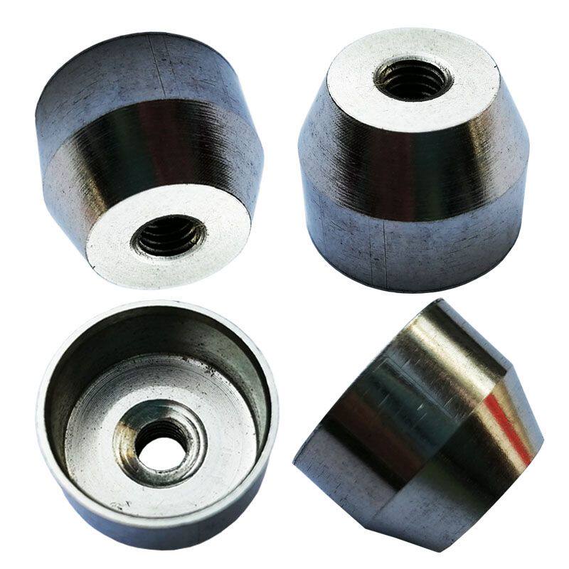 The special stainless steel tapered tail hoop base for the empty bamboo shake rod can be equipped with a ribbon buckle for the bowl silk hole M5 steel taper hoop