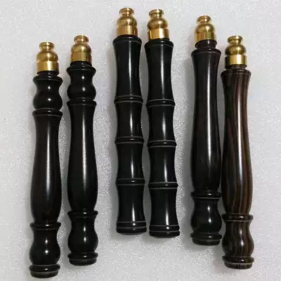 7 5mm hole Purple sandalwood bamboo joint Diabolo shaking rod Solid wood handle Small vase handle set Wooden large vase handle