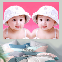 Big-eyed baby girl bb pictorial beautiful baby picture poster baby poster wall sticker preparation pregnancy prenatal education painting A29