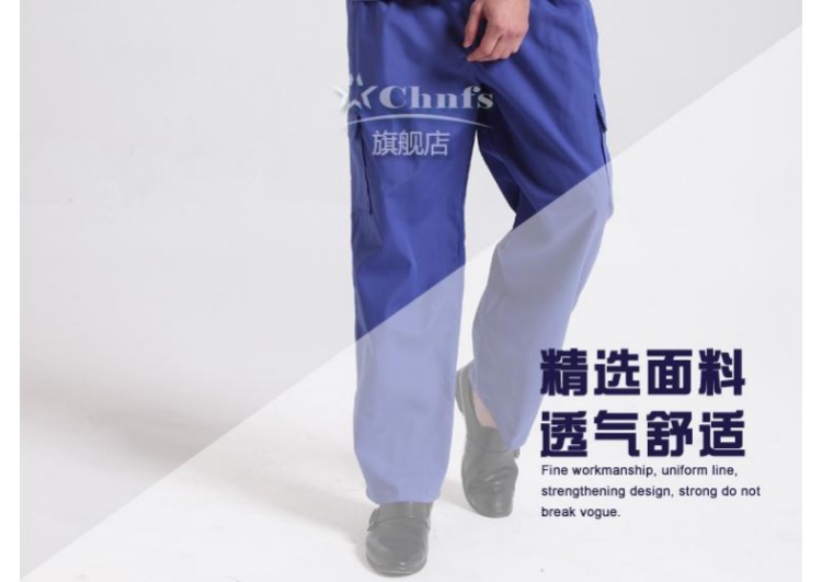 Quần yếm ngắn tay Gree mới phù hợp với nam giới cài đặt và bảo trì lao động mùa hè quần áo sau bán hàng làm đẹp Quần áo Hengrong kiểu đồ bộ may vải thun bông
