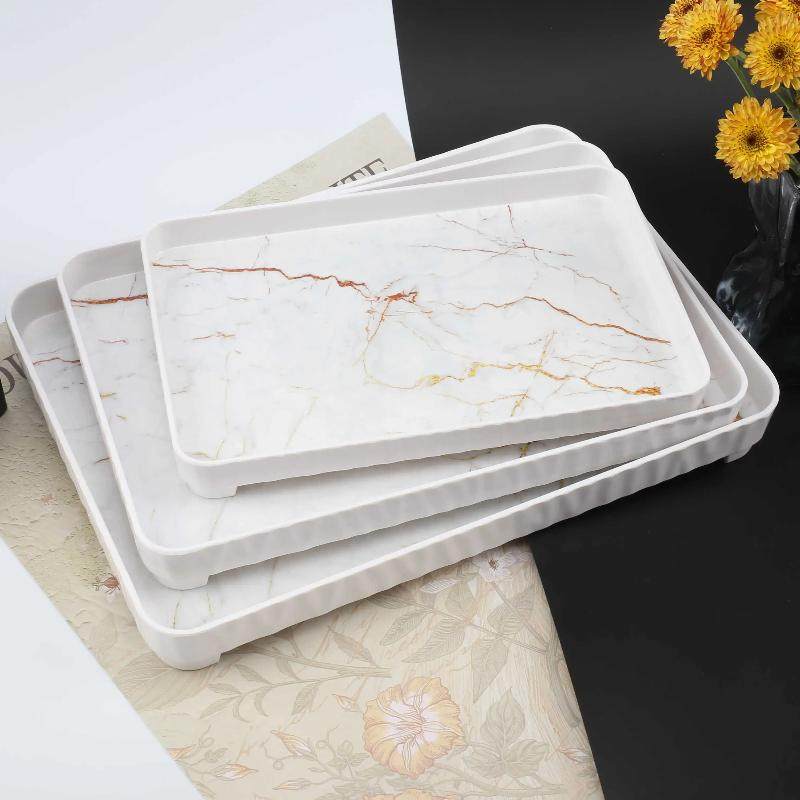 欧式长方形托盘家用客厅茶几茶盘放杯子水杯水壶置物盘餐具收纳盘详情7