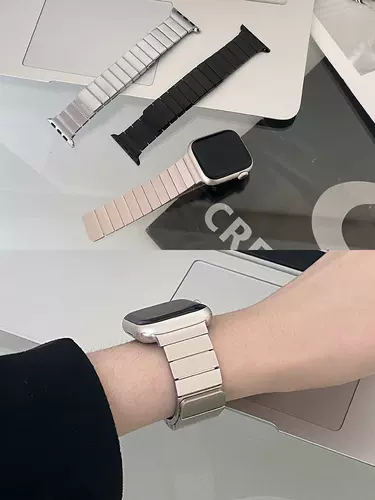 Применимо AppleWatch Apple Watch S9 ремешок iWatchs8 Generation 76Se ремешки магнитного металла высокого уровня