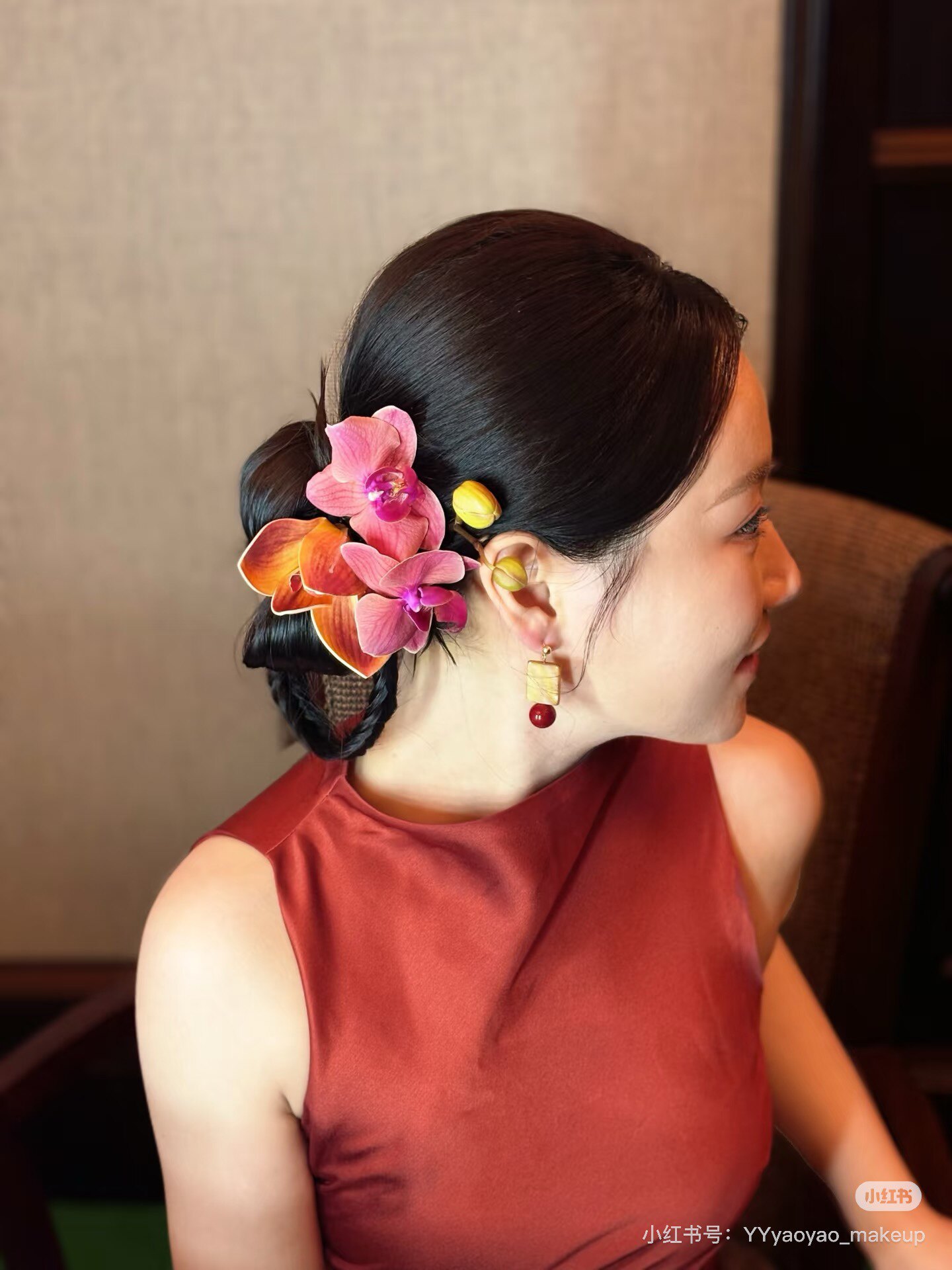 echo official「宫墙红」新中式晨袍 国风改良订婚礼服 红色喜庆大气