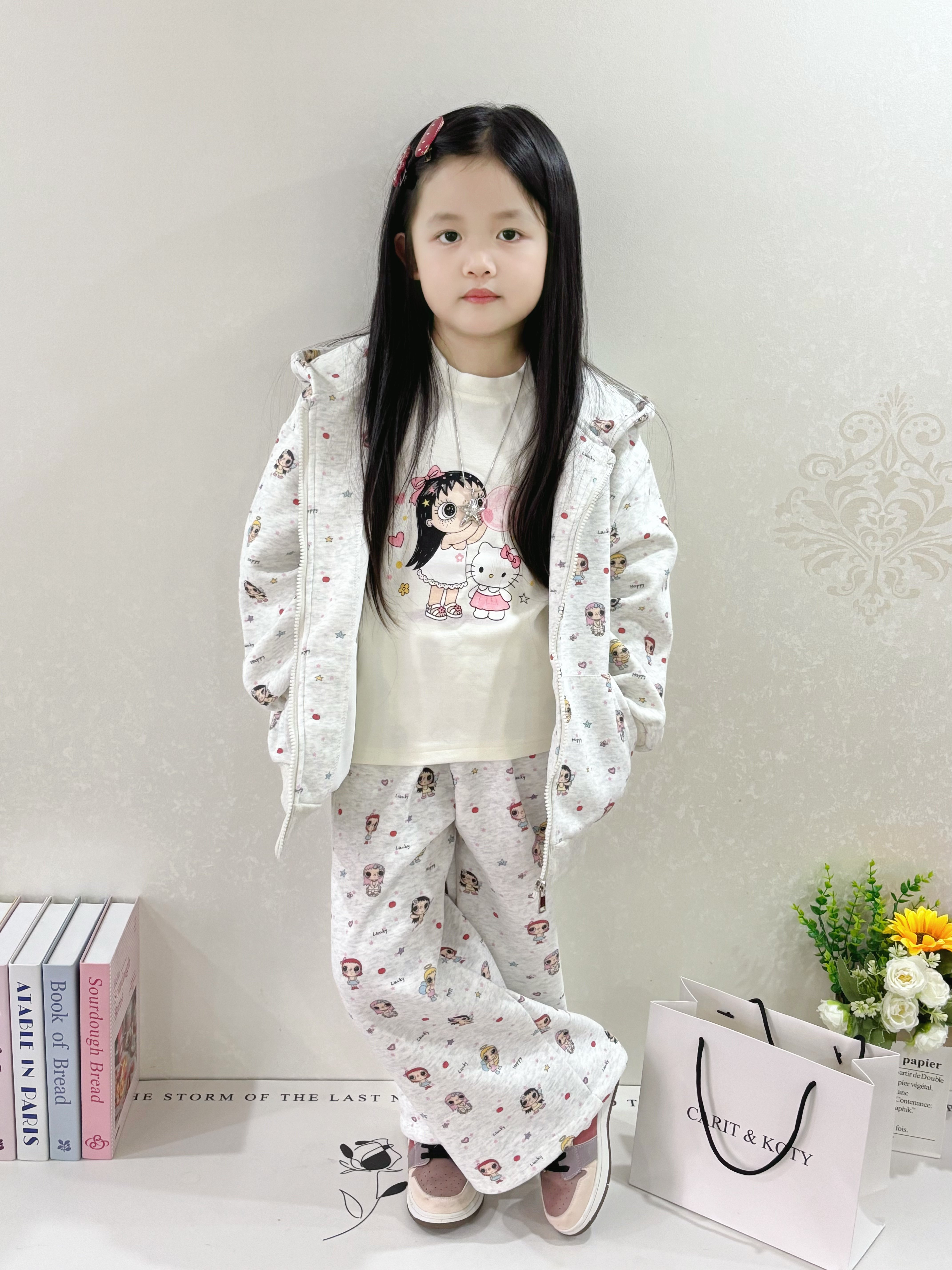 Customer photo for Cartoon Set + Tee (3-Piece), 130cm