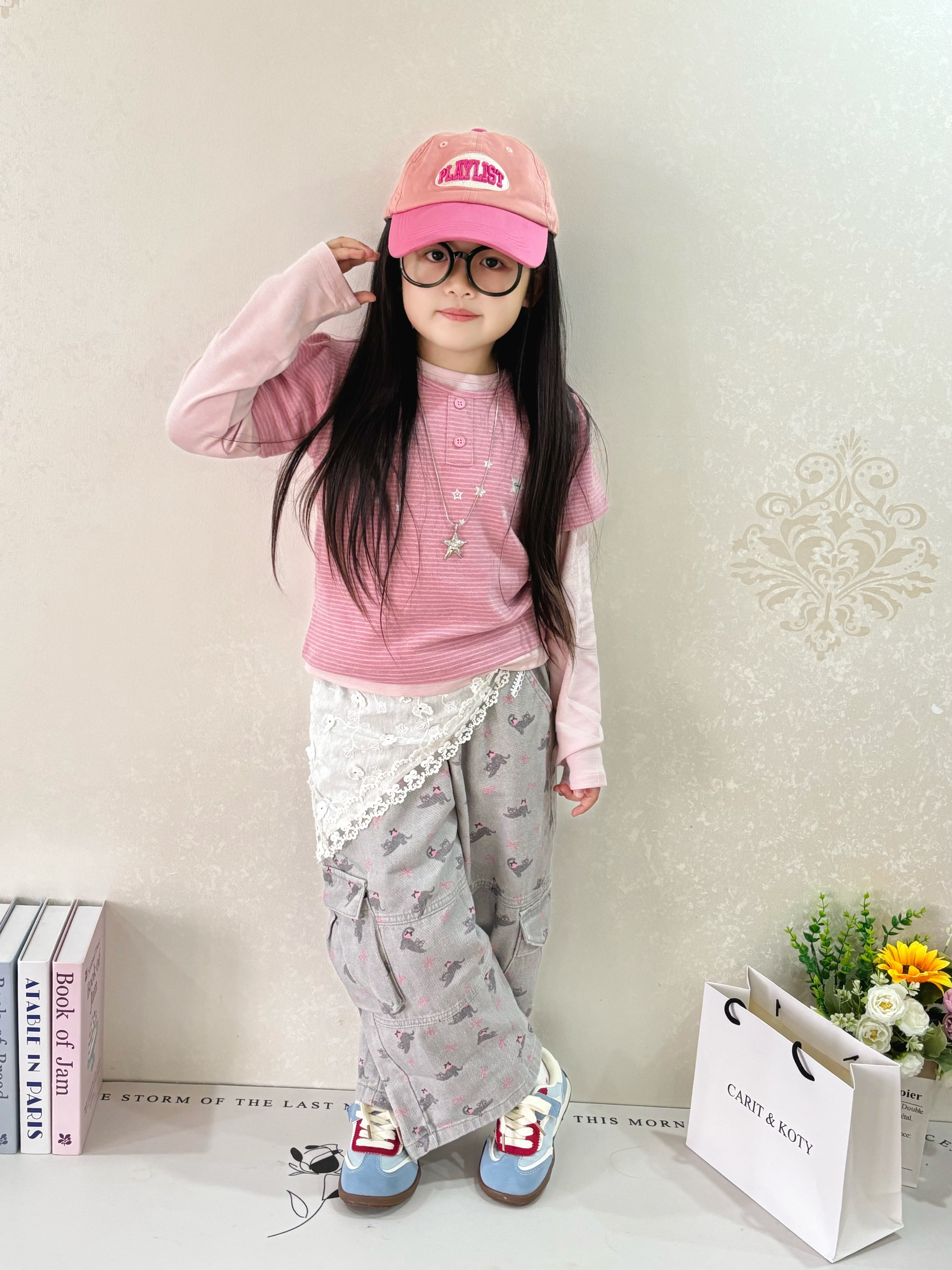 Customer photo for Tee Set + Cargo Pants (3-Piece), 130cm