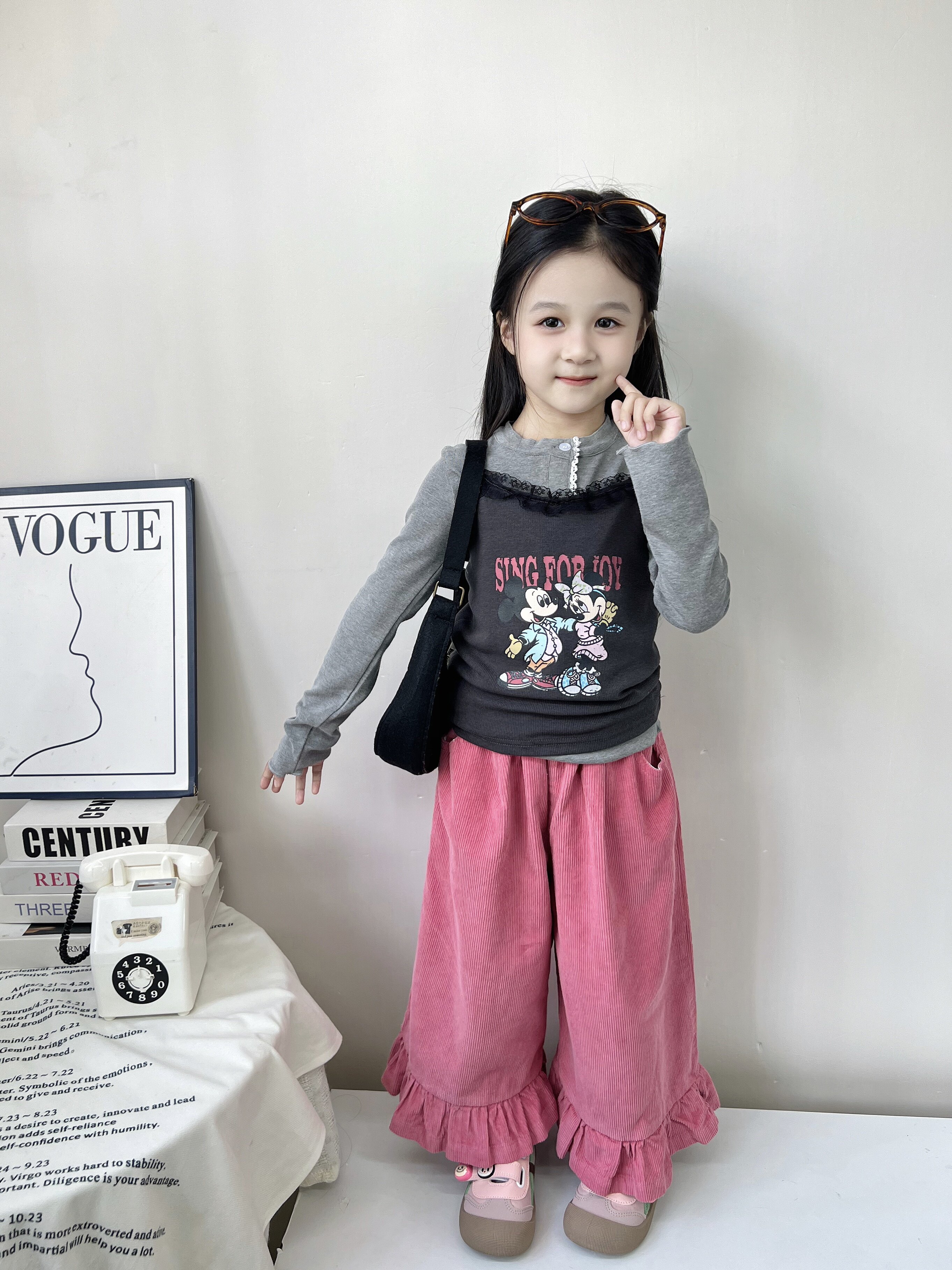 Customer photo for Rose Corduroy Pants, 110cm