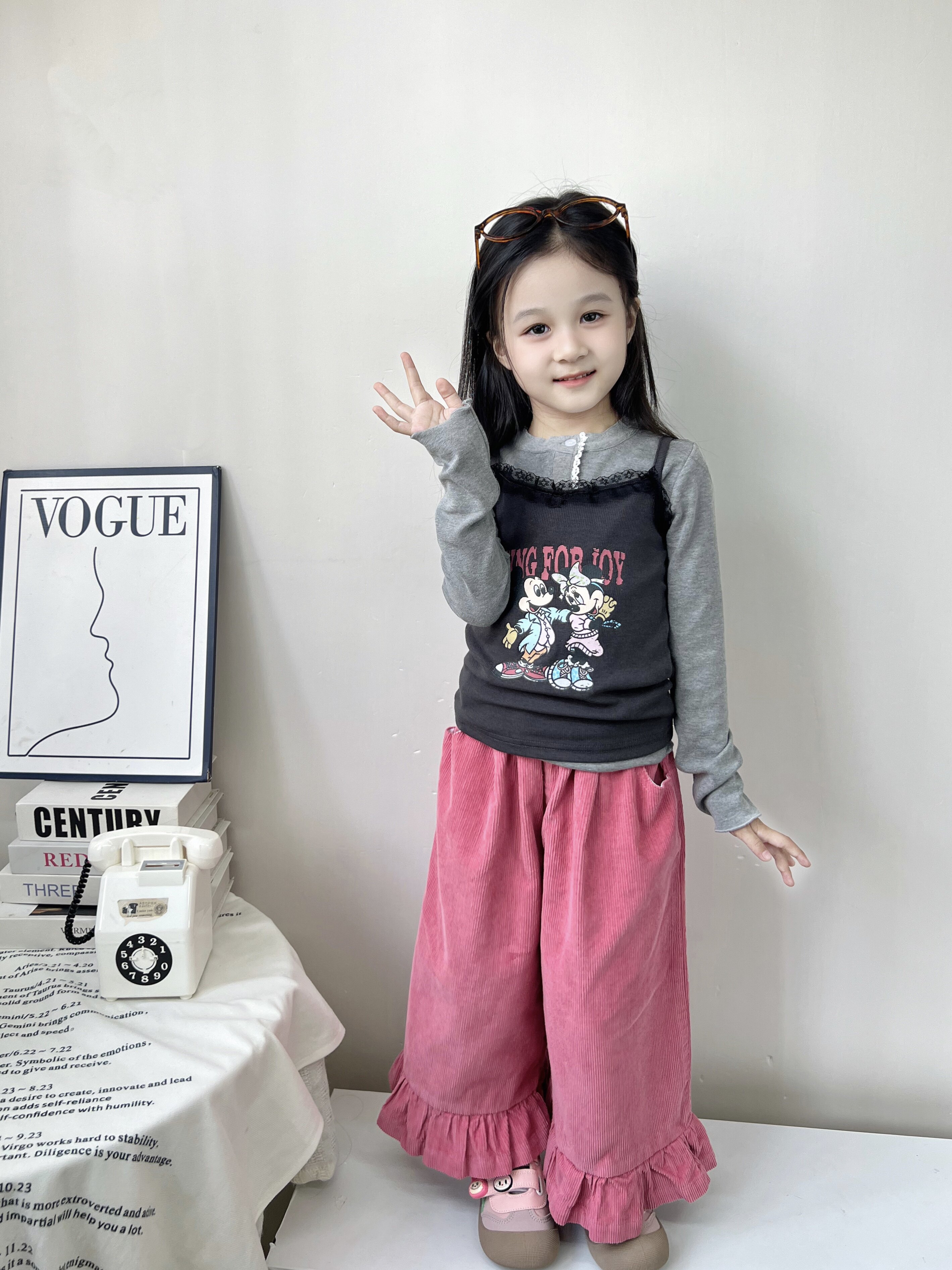 Customer photo for Rose Corduroy Pants, 110cm