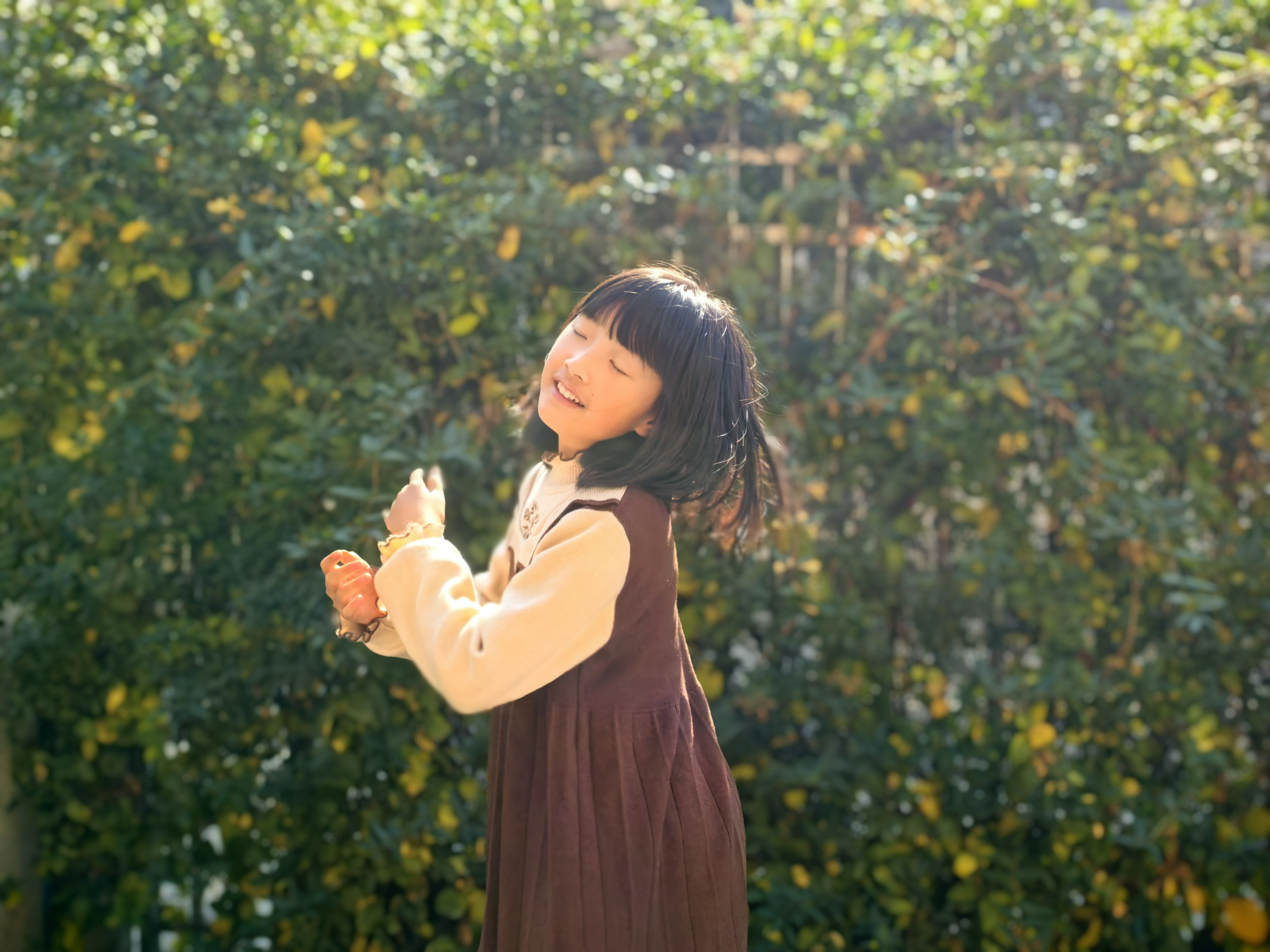 Customer photo for Coffee Brown Fleece-Lined (G2356), 160cm