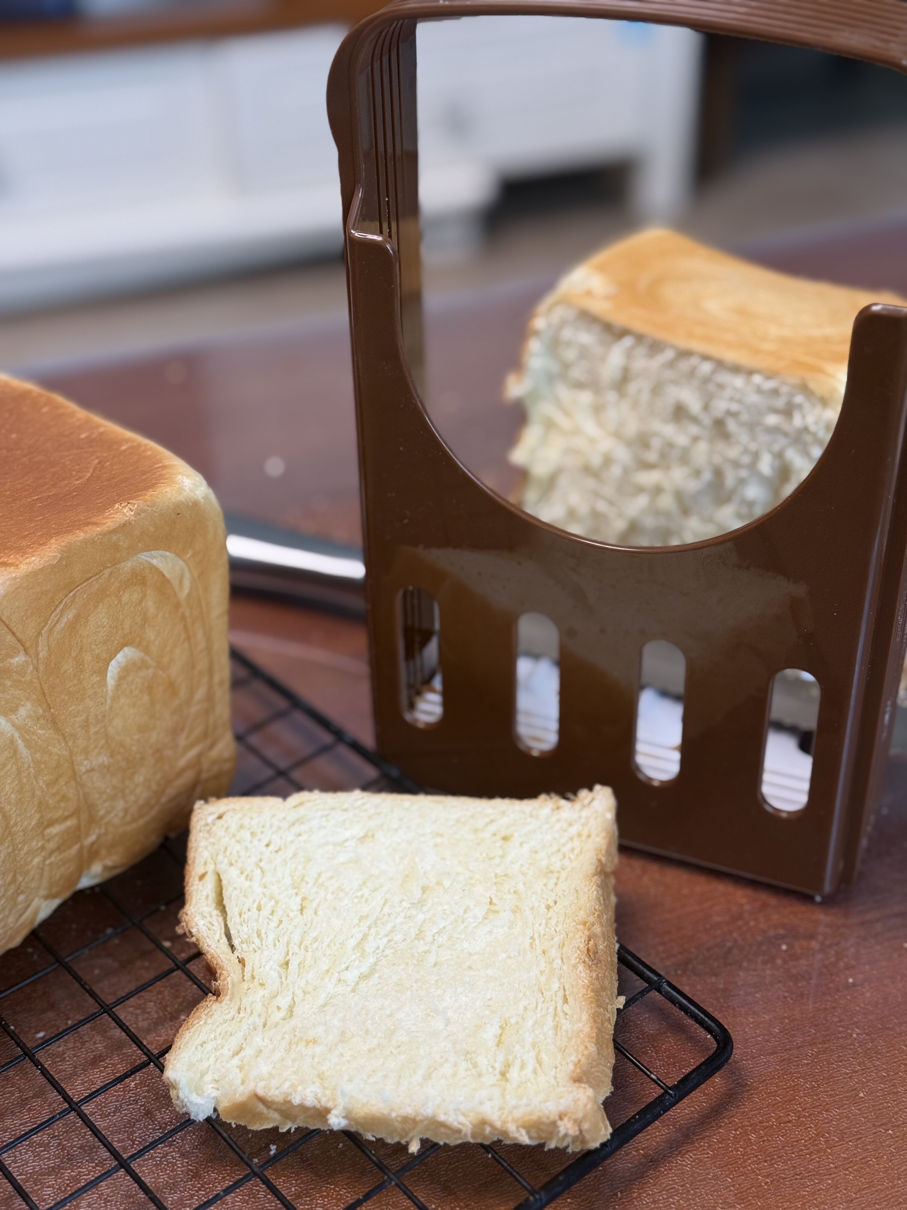 日本NIHESHI面包切片器吐司切片器切割架切面包机DIY烘焙用品