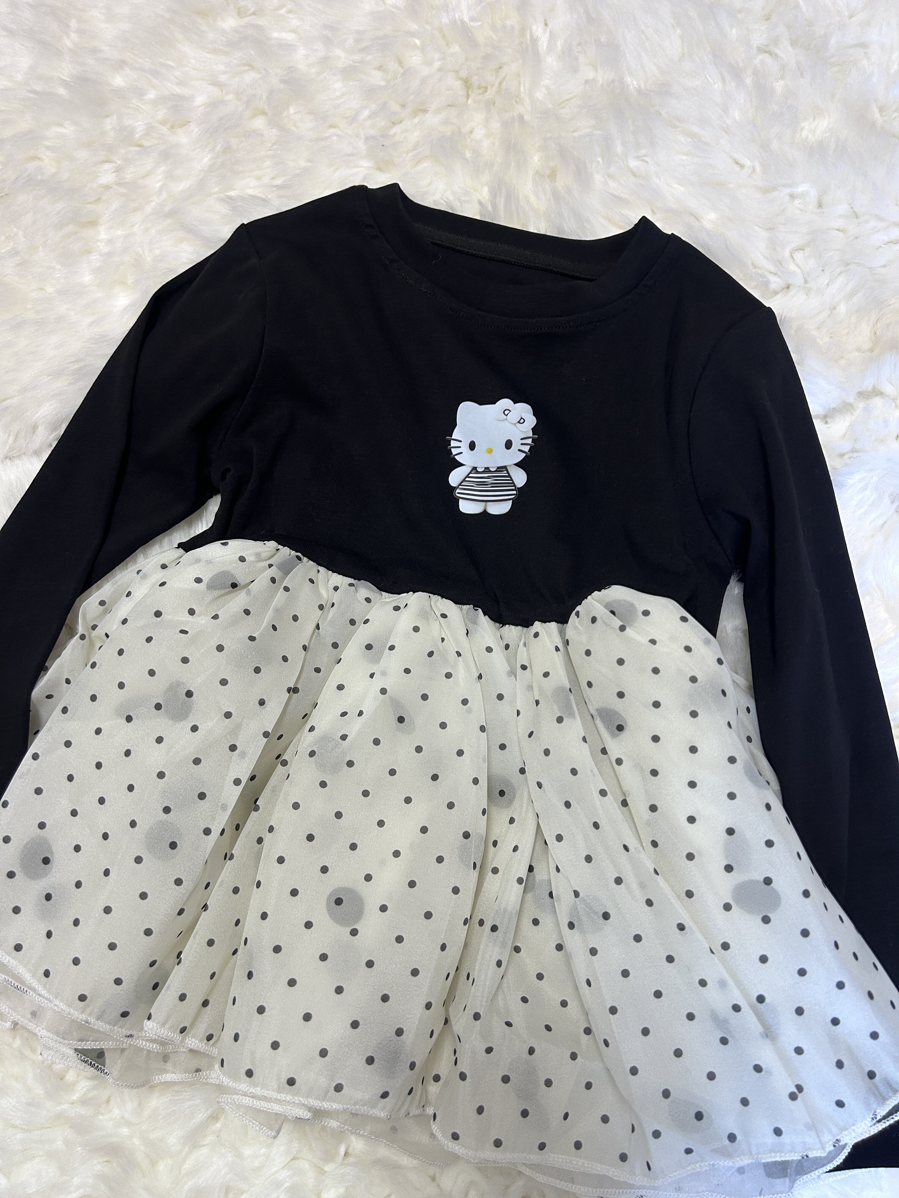 Customer photo for Black Mesh-Panel Kitty Top, 120cm