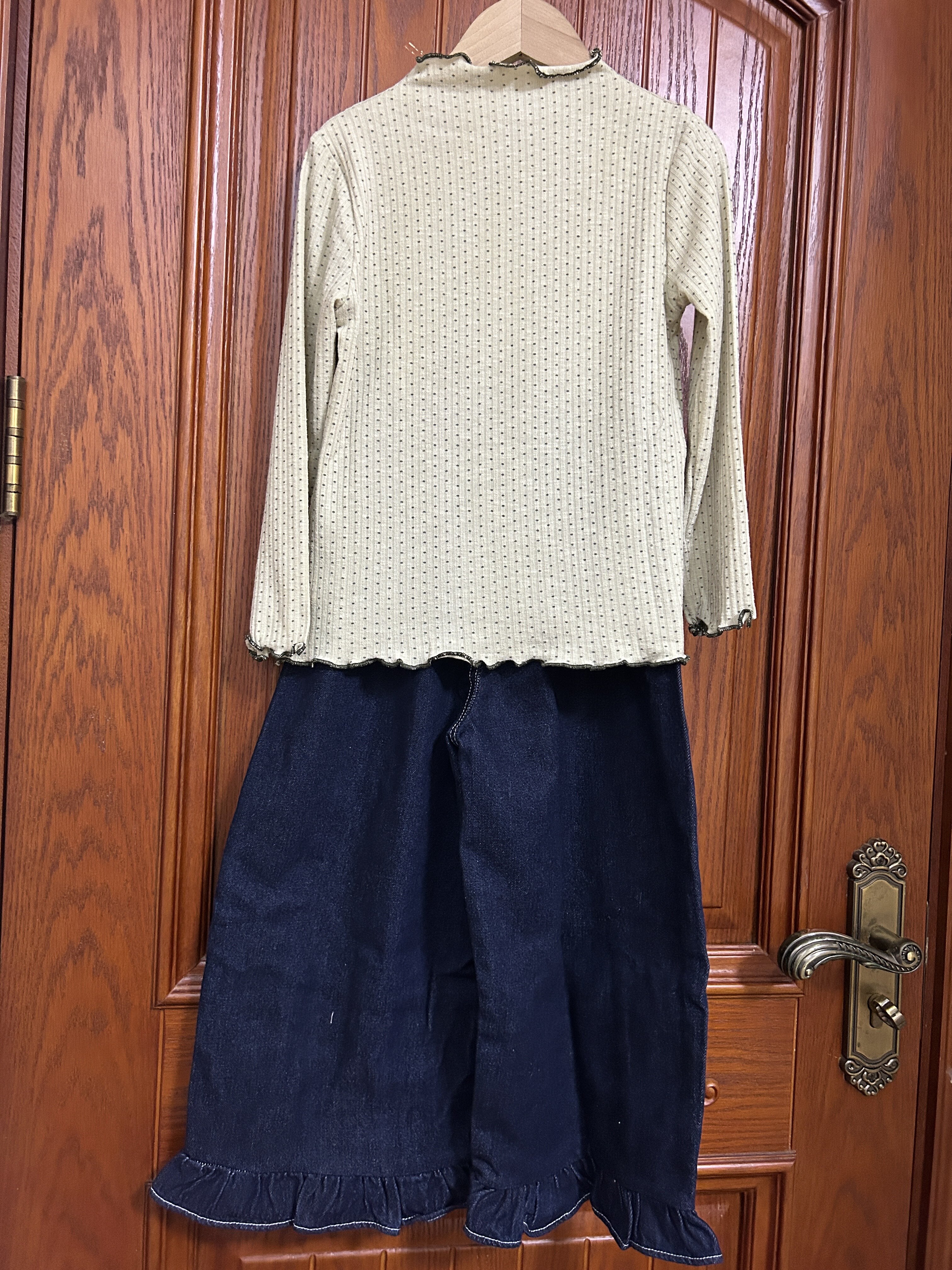Customer photo for Cami + Top + Jeans (3-Piece), 120cm