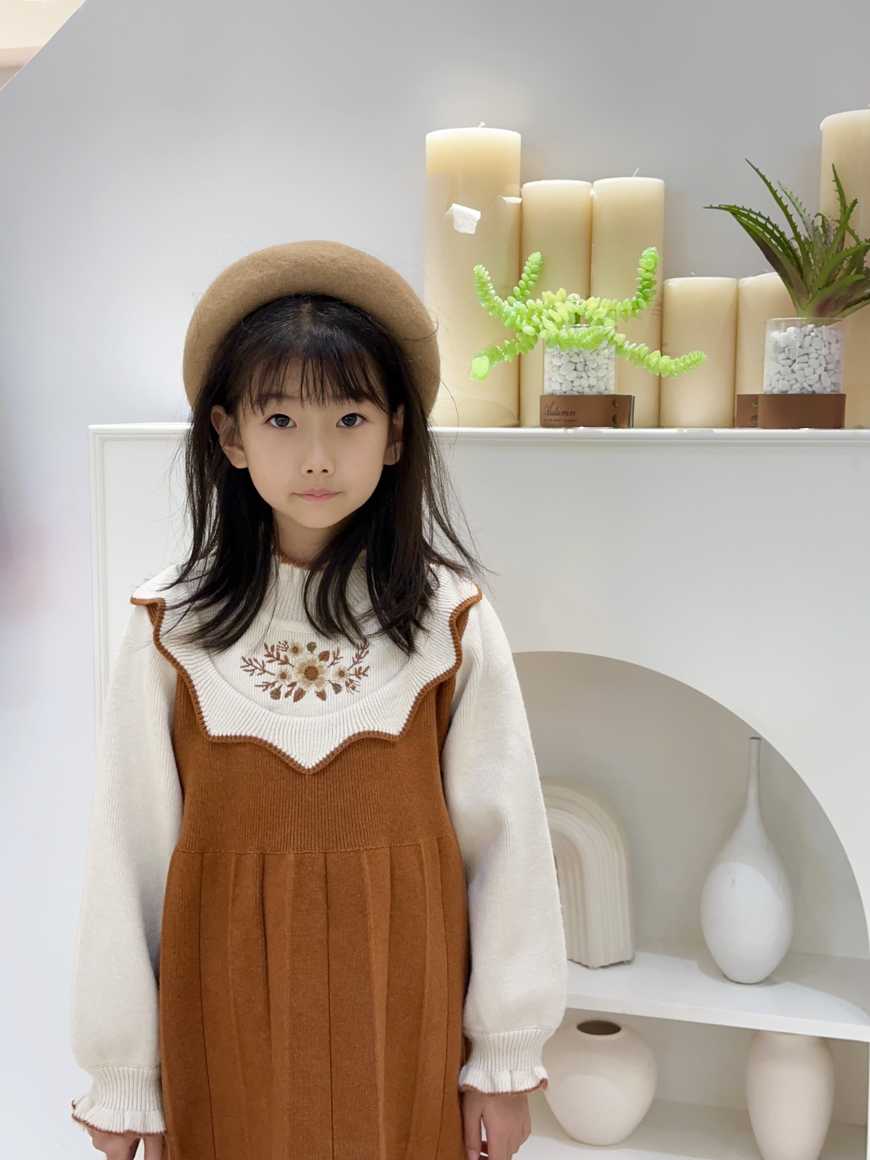 Customer photo for Wool · Khaki, Small (50-54cm)