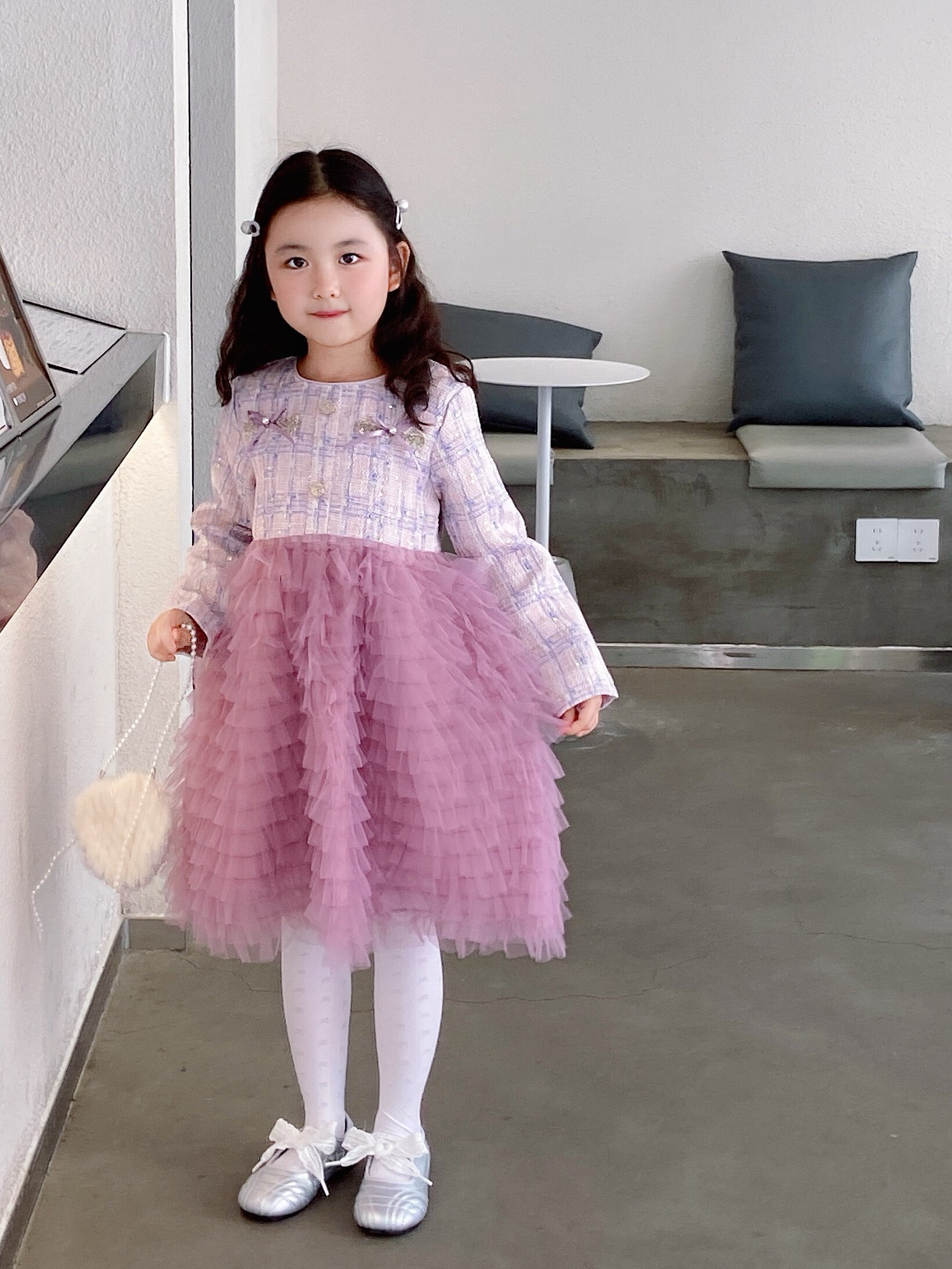 Customer photo for Light Purple (Unlined), 120cm