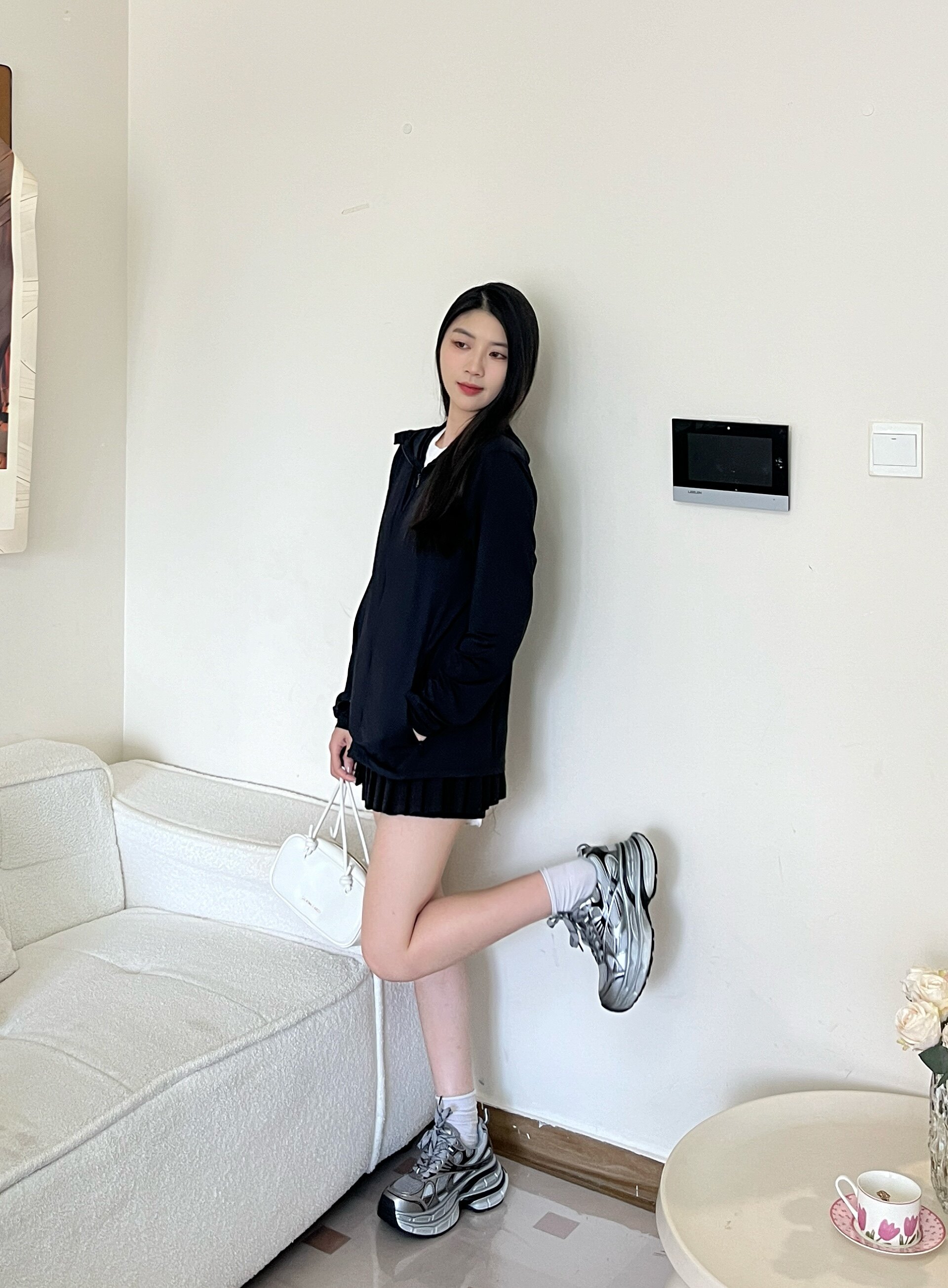 迪丽热巴同款骆驼银月老爹鞋 厚底增高拉长比例 银色系未来感十足