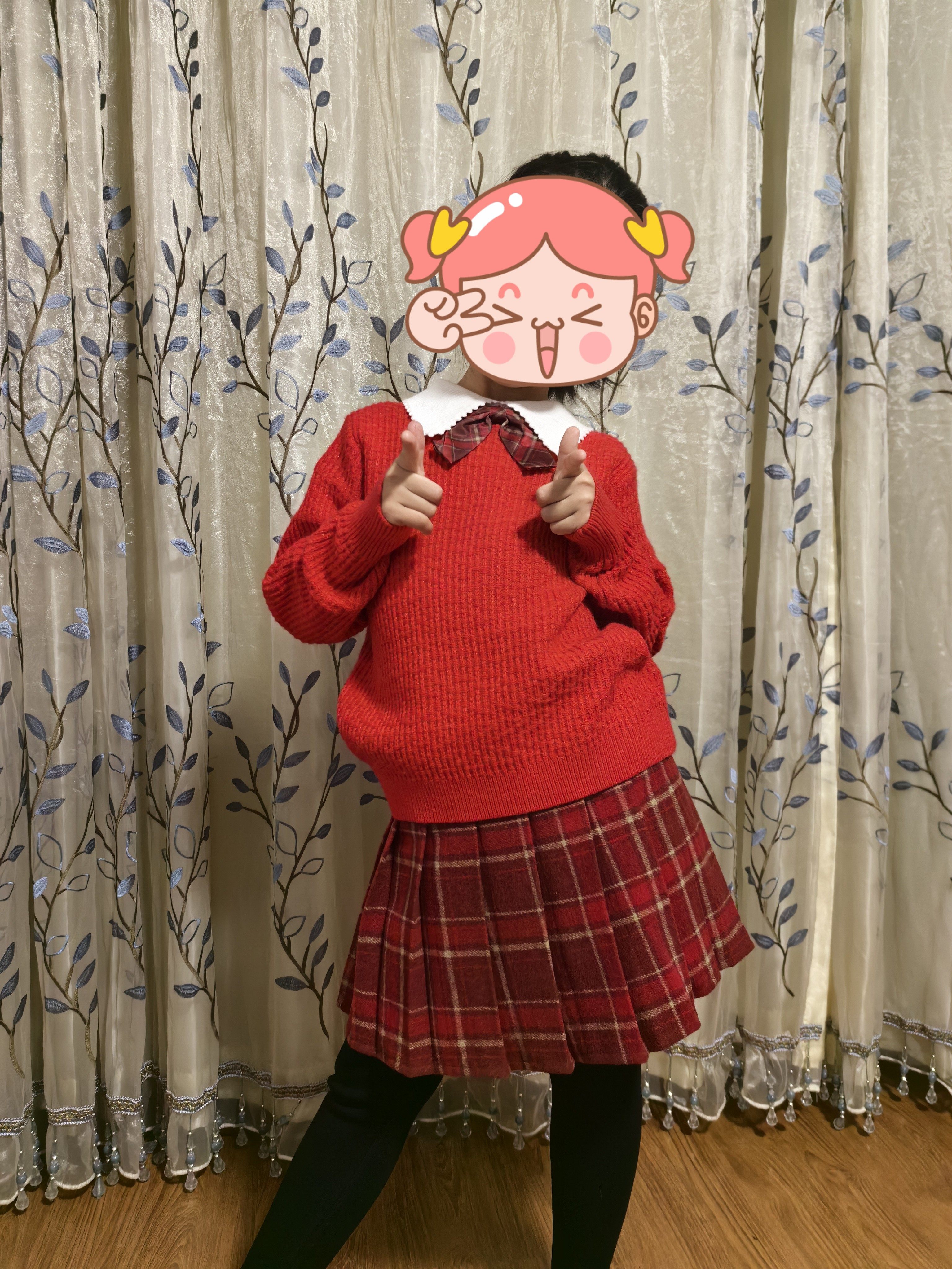 Customer photo for Red, 140cm