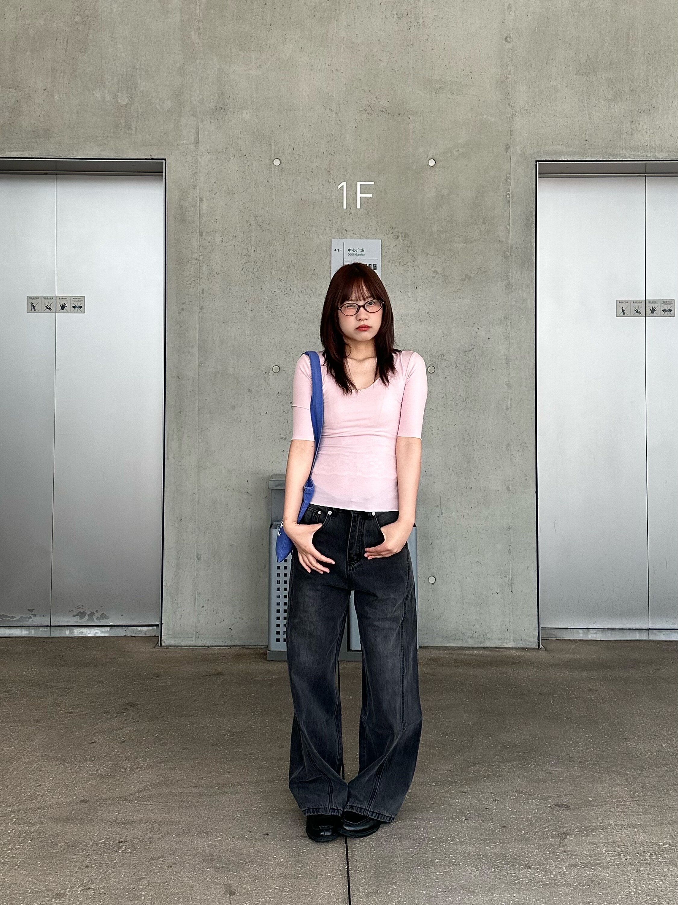 黑泽玄七2026春季新款微胖T恤 大U领设计修饰锁骨更显瘦 五分袖遮肉不勒手臂