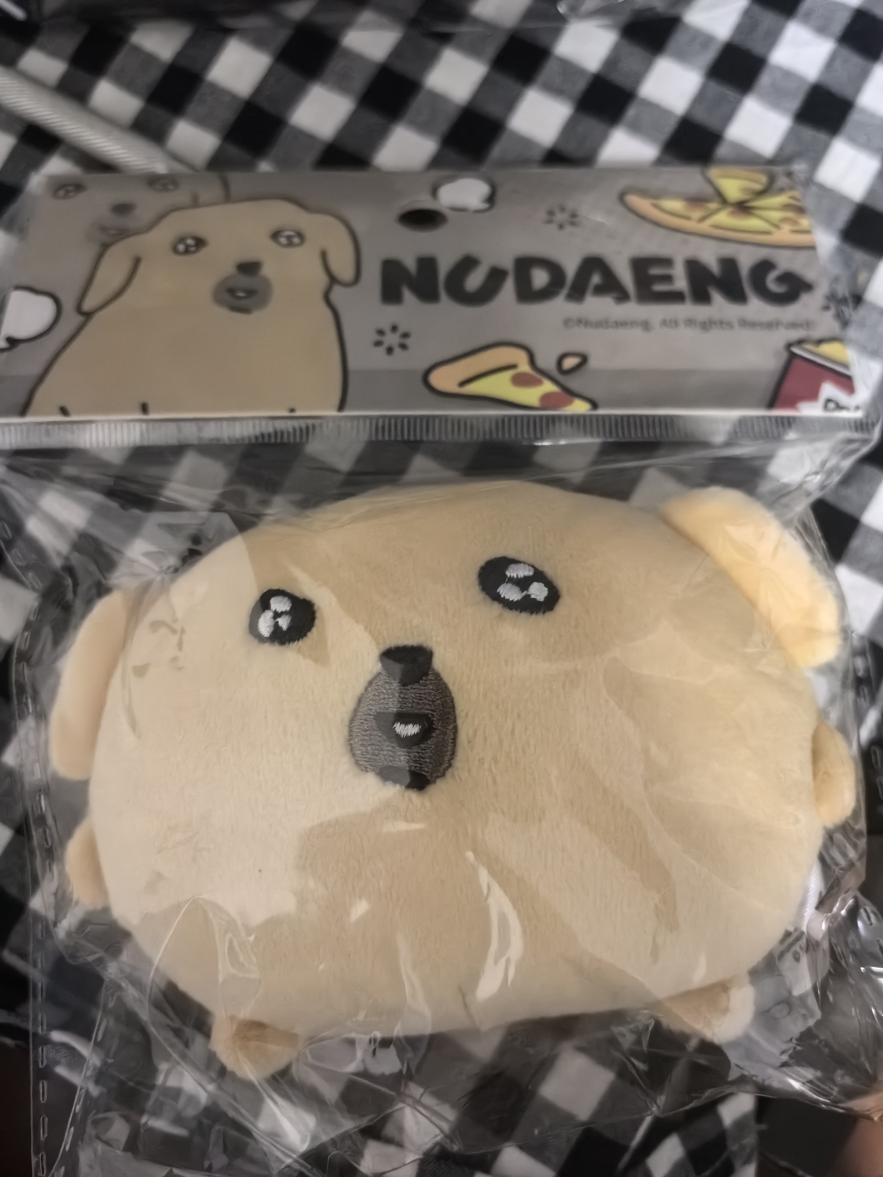 起重集蘸酱狗Nudaeng原创团子挂件可爱毛绒玩偶玩具背包钥匙扣-淘宝