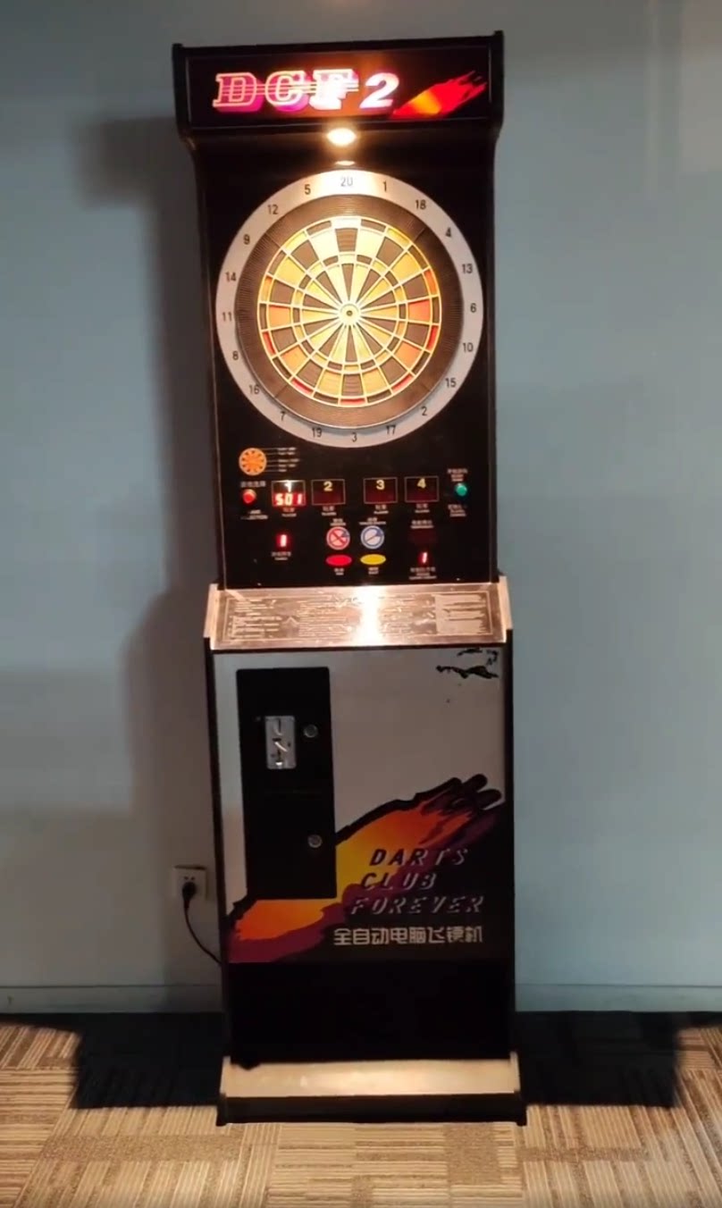 瑤昆牌電子飛鏢機投幣式電子飛鏢靶豪華型電子飛鏢機雙屏電子飛鏢機掃碼支付電子飛鏢機