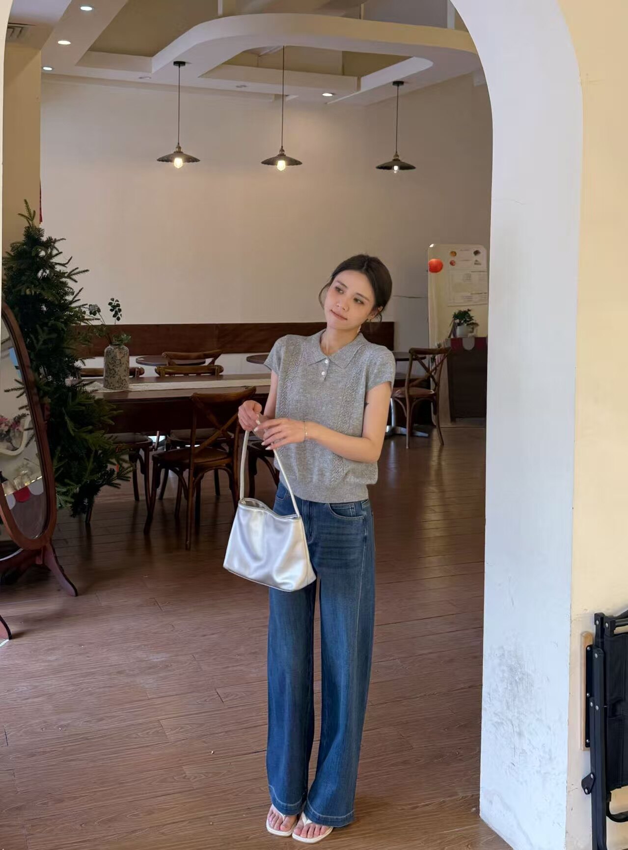 伊芙丽镇店春夏爆款 高腰设计拉长比例 弹力舒适不勒腿 朱珠代言