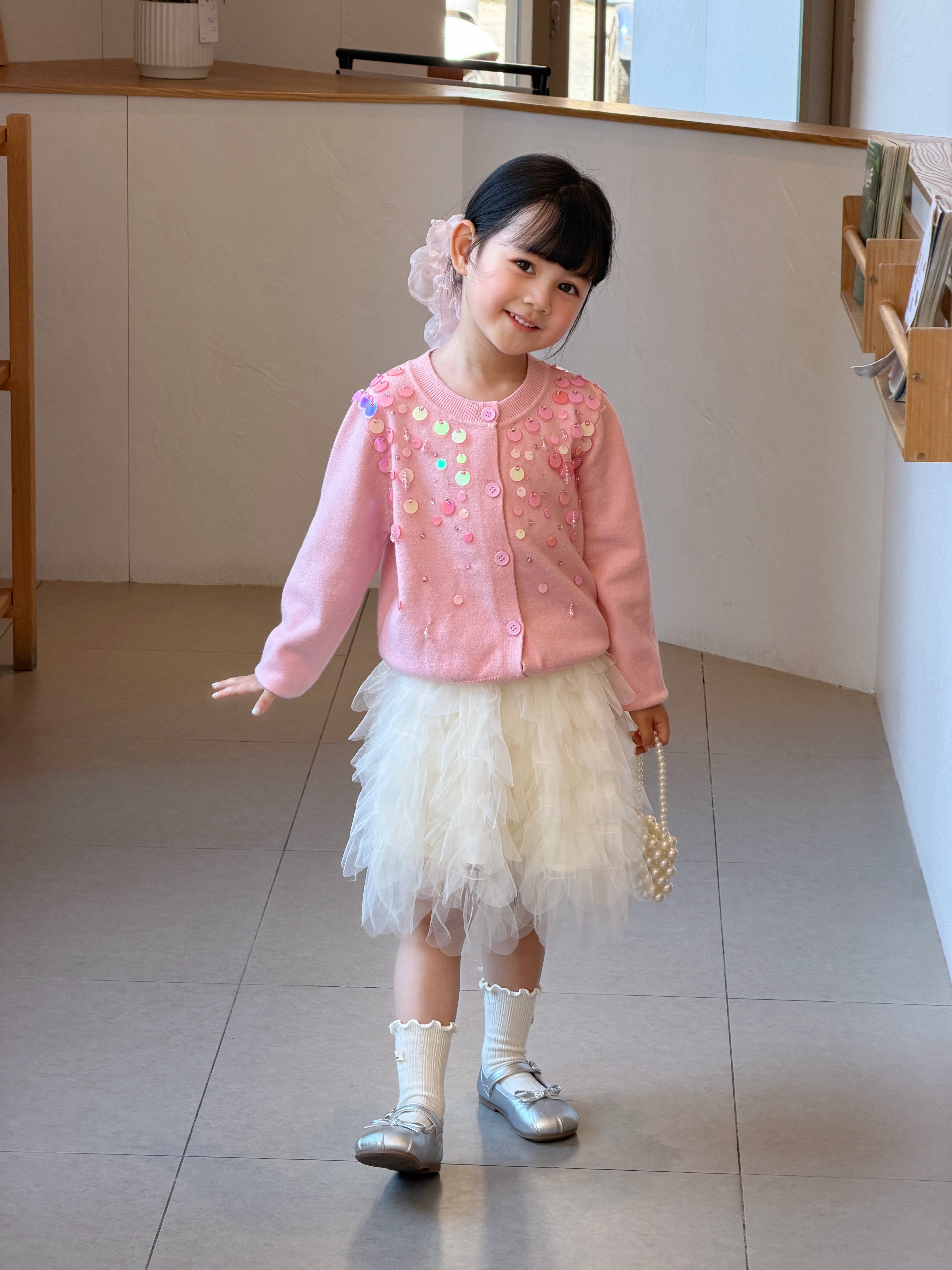 Customer photo for Pink Cardigan, 110cm