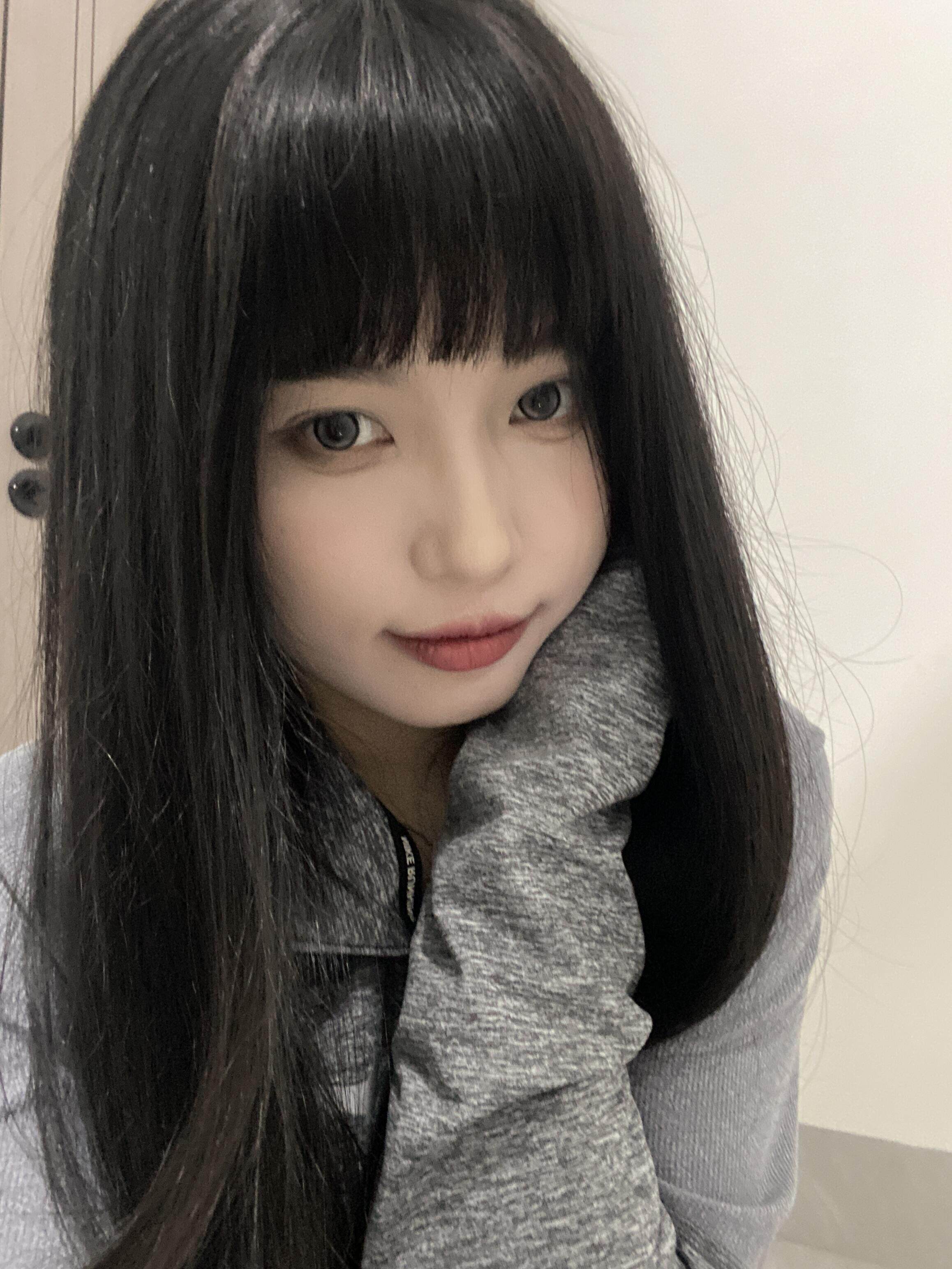 真我黑长直漫画齐刘海假发套 全真发整顶设计 自然隐形无痕贴合 长发飘逸顺滑