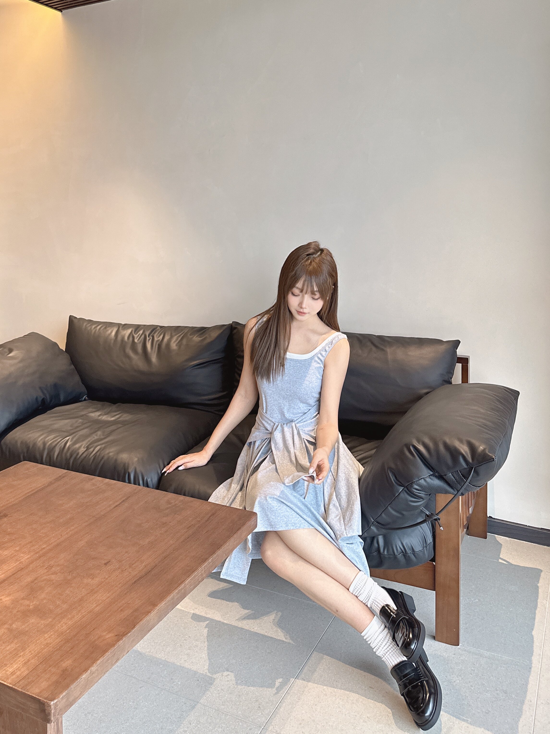 田曦薇同款百丽海鸥乐福鞋2.0 厚底增高设计拉长比例 真皮材质柔软亲肤