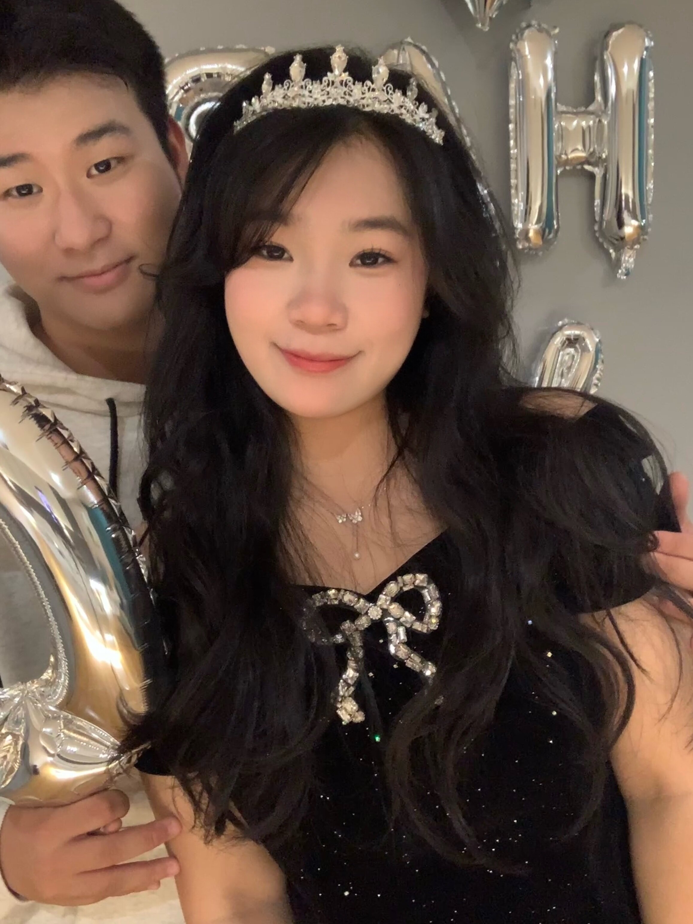 SYJ舒衣家微胖mm法式小黑裙 蓬蓬裙摆遮肉显瘦 收腰设计勾勒腰线生日礼服