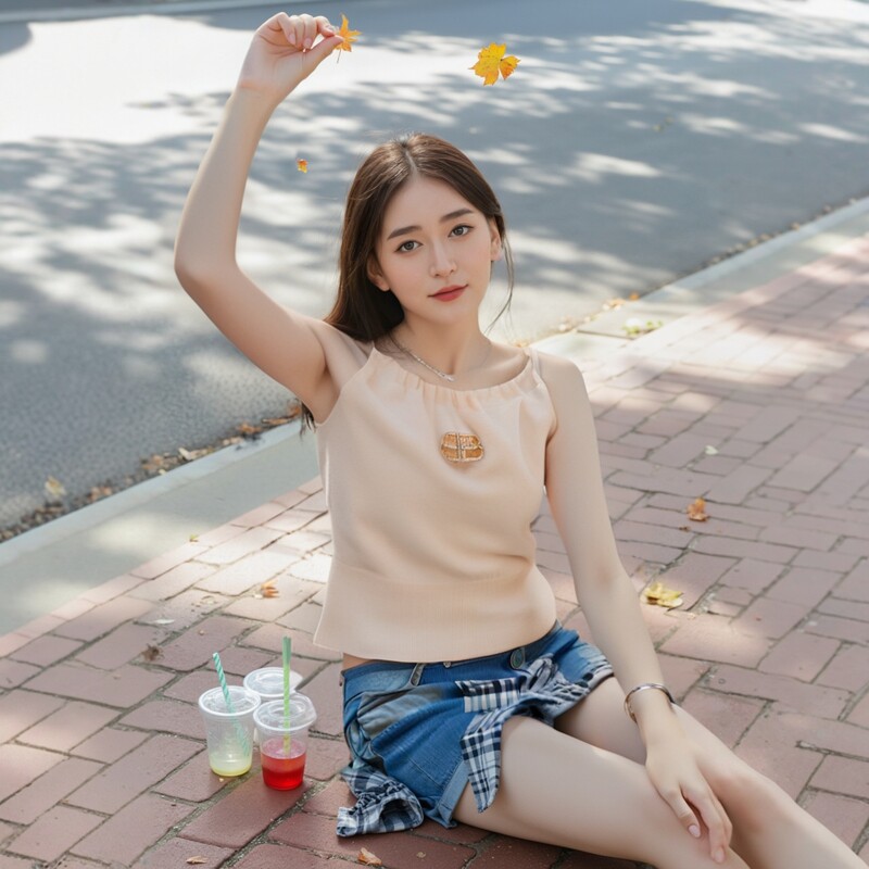 禾莎时尚辣妹挂脖吊带背心 修身显瘦短款设计 外穿内搭都高级 别致百搭